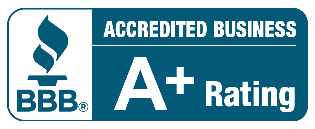 BBB Accredited Business A+ Rating Badge